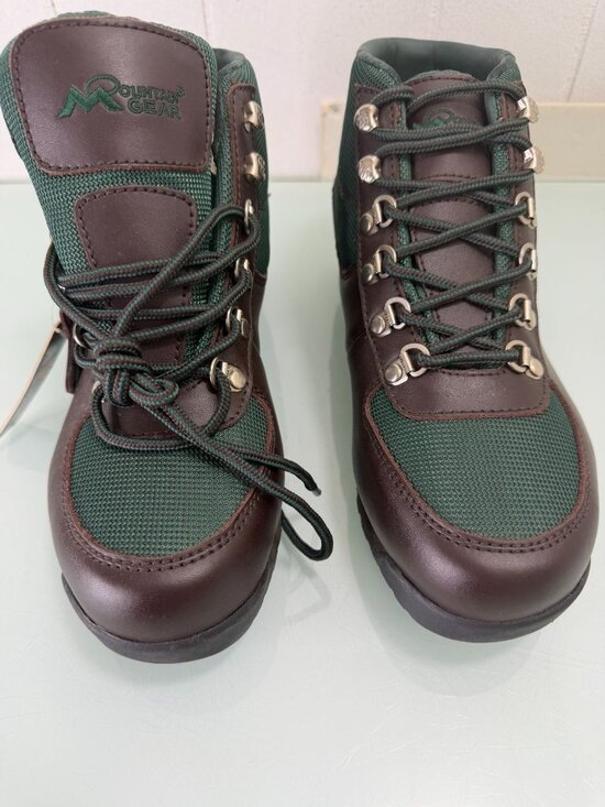 Mountain Gear Hiking Field Ankle Boots Mens 8.5 Leather Canvas Beef & Broccoli main image 7